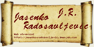 Jasenko Radosavljević vizit kartica